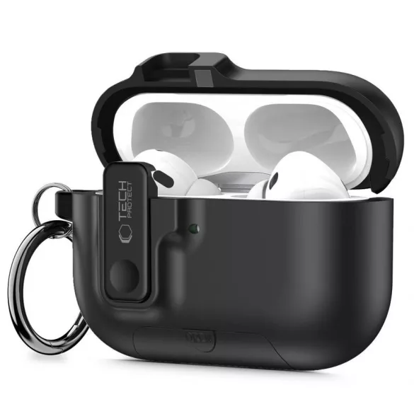 Apple AirPods Pro 3 Tech-Protect Biztonsági Tok - Fekete