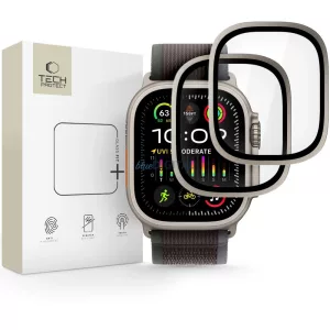 Apple iWatch Ultra 49mm 2 darabos Tech-Protect üvegfólia - Titán