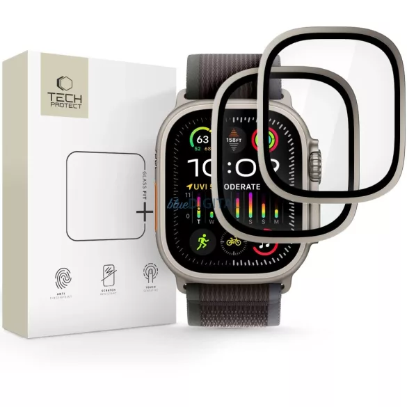 Apple iWatch Ultra 49mm 2 darabos Tech-Protect üvegfólia - Titán