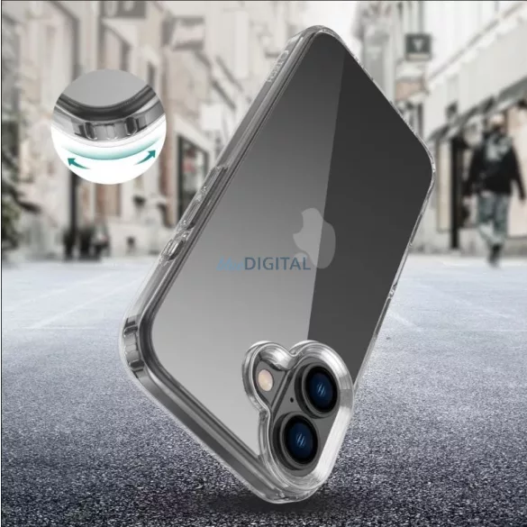 Apple iPhone 16e Tech-Protect FlexAir Hátlap - Átlátszó