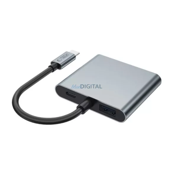 Tech-Protect HB08 3in1 USB-C - USB-A 3.0 / HDMI 4K 60Hz HUB Adapter - Grafit