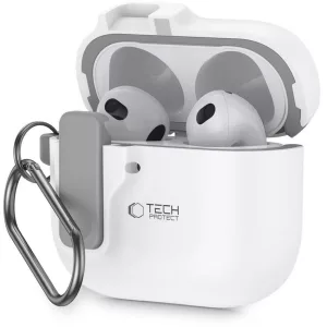 Apple AirPods 4 Tech-Protect Biztonsági Tok - Fehér