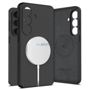 Samsung S26 Plus Tech-Protect Silicon Magsafe Hátlap - Fekete