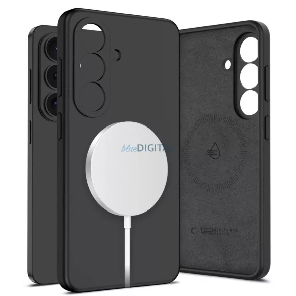 Samsung S26 Plus Tech-Protect Silicon Magsafe Hátlap - Fekete