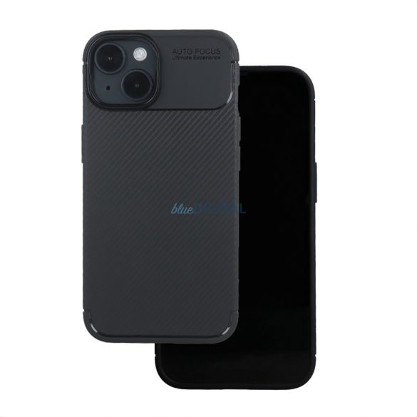 Apple iPhone 16 Carbon Black TPU - Fekete