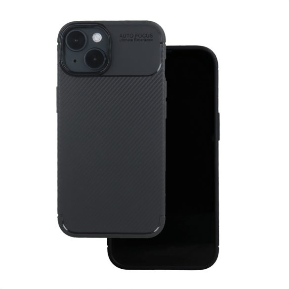 Apple iPhone 16 Carbon Black TPU - Fekete