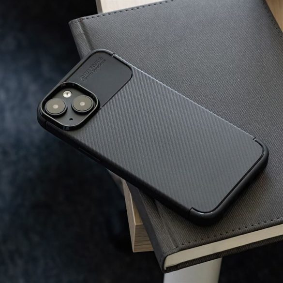 Apple iPhone 16 Plus Carbon Black TPU - Fekete