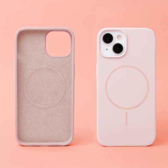 Apple iPhone 16 Pro Silicon Megsafe Hátlap - Rózsaszín