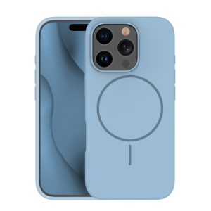 Apple iPhone 14 Pro Silicon Megsafe Hátlap - Világoskék