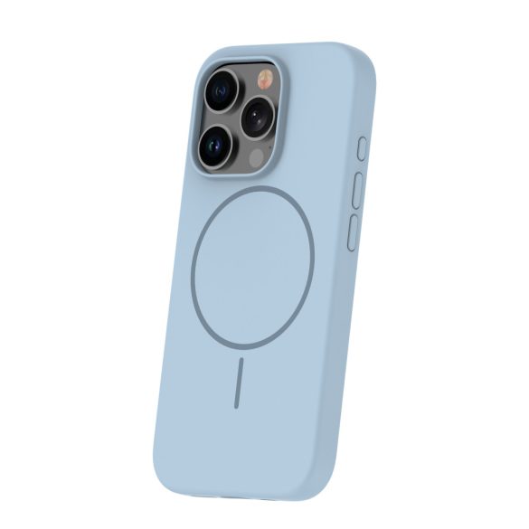 Apple iPhone 15 Pro Silicon Megsafe Hátlap - Világoskék