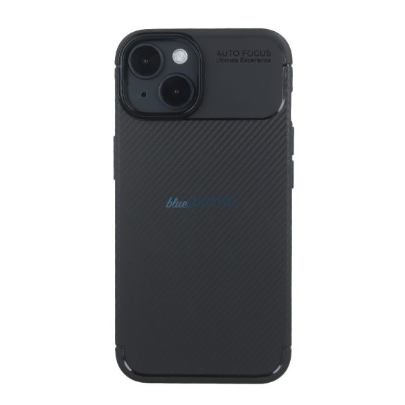 Apple iPhone 14 Carbon Black TPU - Fekete