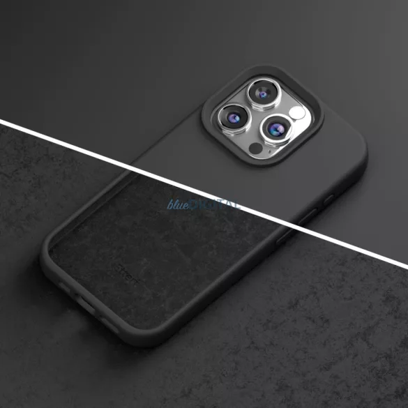 Apple iPhone 15 Pro Max Etteri Silicone Hátlap - Fekete