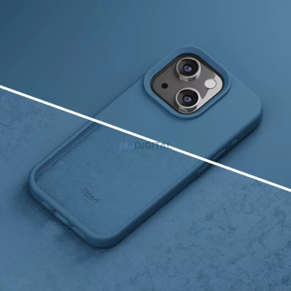 Apple iPhone 15 Etteri Silicone Hátlap - Kék
