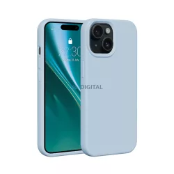 Apple iPhone 15 Pro Etteri Silicone Hátlap - Világoskék