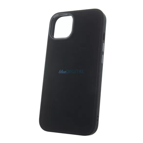Apple iPhone 16 Pro Max Silicon Satin Hátlap - Fekete