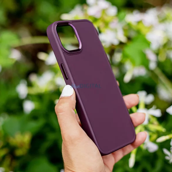 Apple iPhone 16 Pro Silicon Satin Hátlap - Bordó