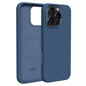 Apple iPhone 16 Pro Max Etteri Silicone Magsafe Hátlap - Kék