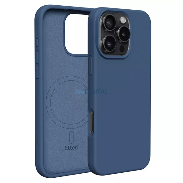 Apple iPhone 16 Pro Max Etteri Silicone Magsafe Hátlap - Kék
