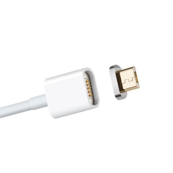 Moizen M1 Micro USB Magnetic Adatkábel - Fehér