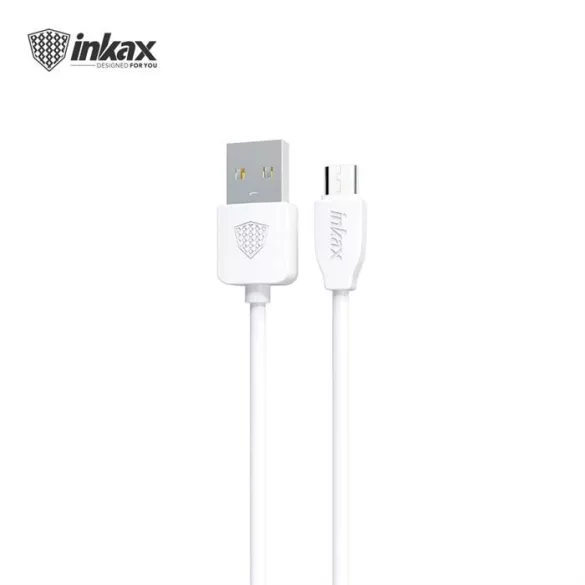 INKAX CK-65 Micro USB 2M Adatkábel - Fehér