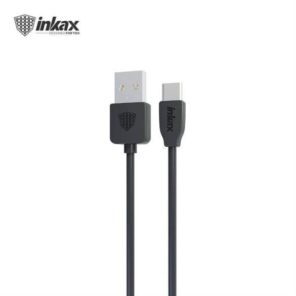 INKAX CK-60 USB Type-C 1M Adatkábel - Fekete