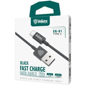 INKAX CK-61 USB Type-C 1M Adatkábel - Fekete