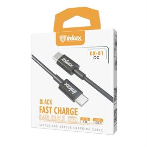 INKAX CK-61 USB PD 1M Adatkábel - Fekete