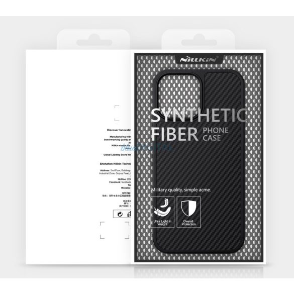 Apple iPhone 12/12 Pro Nillkin Synthetic Fiber Hátlap - Grafit