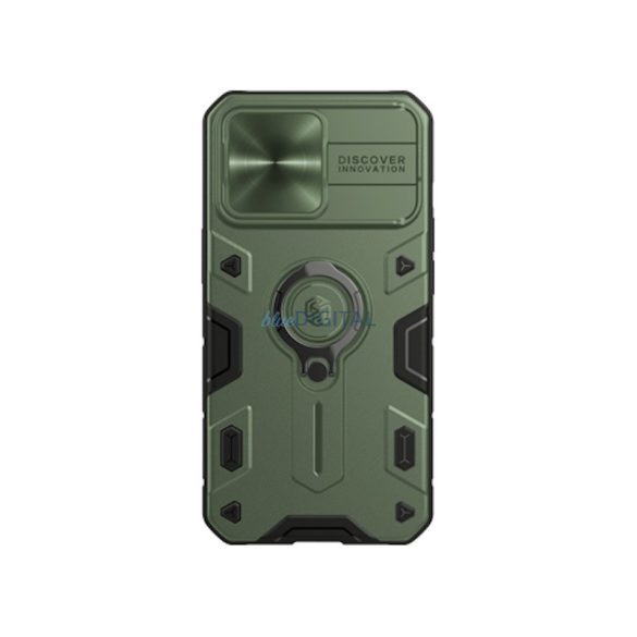 Apple iPhone 13 Pro Nillkin CamShield Armor Hátlap - Zöld