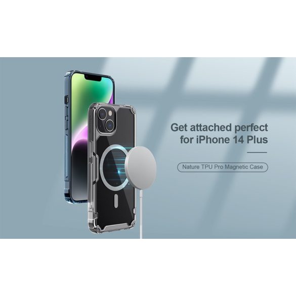 Apple iPhone 14 Plus Nillkin Nature TPU Pro Magsafe Hátlap - Fehér