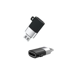 XO NB149C USB Type-C/Micro USB  Adapter - Fekete