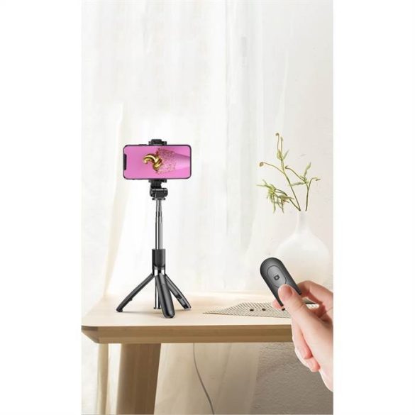 XO SS08 Tripod Multifunkciós Wireless Selfi Bot - Fekete