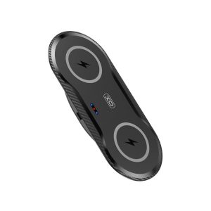 XO WX026 2in1 20W Wireless Charger Asztali Töltő - Fekete
