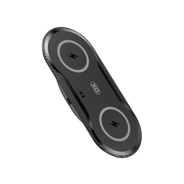 XO WX026 2in1 20W Wireless Charger Asztali Töltő - Fekete