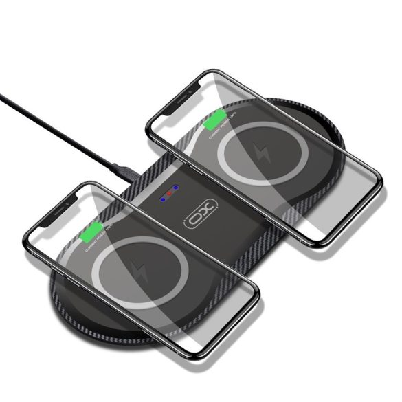 XO WX026 2in1 20W Wireless Charger Asztali Töltő - Fekete