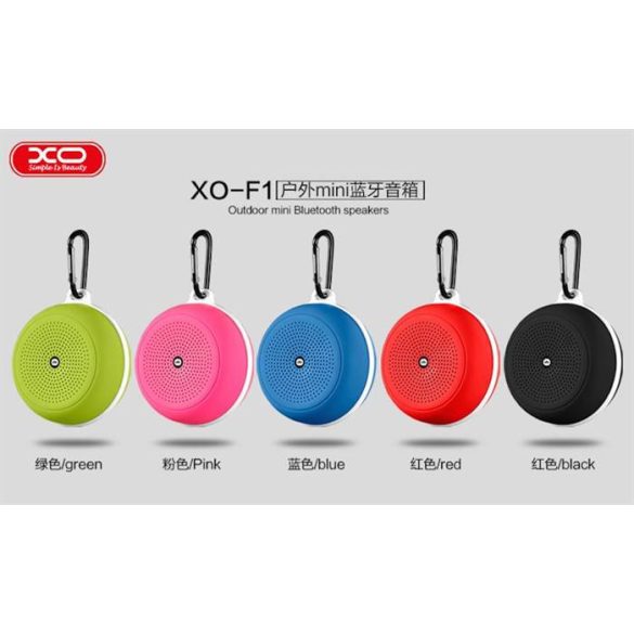 XO F1 Outdoor Mini Bluetooth Hangszóró - Rózsaszín