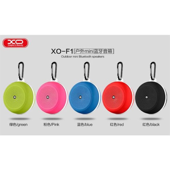 XO F1 Outdoor Mini Bluetooth Hangszóró - Rózsaszín
