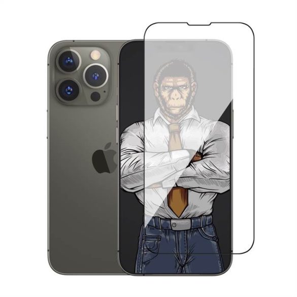 Apple iPhone 13/13 Pro Blueo ESD VIP USA Gorilla 2.5D Üvegfólia - Fekete