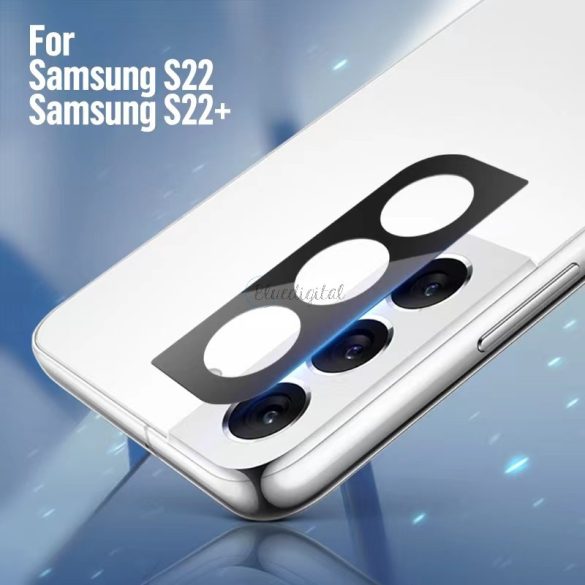 Samsung S20 Plus TG 2.5D Kameravédő Üvegfólia - Fekete
