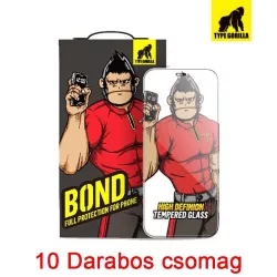   Apple iPhone 12/12 Pro TG Bond Narrow Border 2.5D Silk Full 10 Darabos 2.5D Full Üvegfólia - Fekete