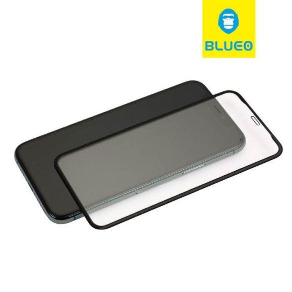 Apple iPhone 12 Mini Blueo Armor Silicon Edge 3D Üvegfólia - Fekete