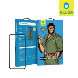   Apple iPhone 12/12 Pro Blueo Armor Silicon Edge 3D Üvegfólia - Fekete
