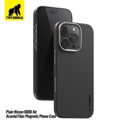   Apple iPhone 16 TG Armor Aramid Fiber (600D) Magsafe Hátlap - Fekete