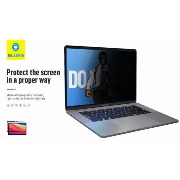 Apple MacBook Air/Pro 13.3 Blueo Privacy Fólia - Fekete"
