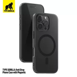   Apple iPhone 16 Plus TG Frosted Anti-Drop Magsafe Hátlap - Fekete