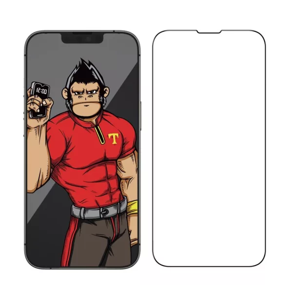 Apple iPhone 13 Mini TG High Definition 10 Darabos 2.5D Silk Full Üvegfólia - Fekete