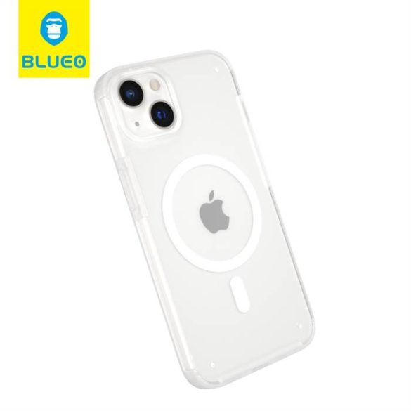 Apple iPhone 15 Pro Max TG Frosted Anti-Drop Magsafe Hátlap - Sötétkék