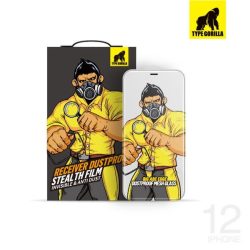   Apple iPhone 13/13 Pro TG Receiver Dustproof 2.5D Silk Full Üvegfólia - Fekete