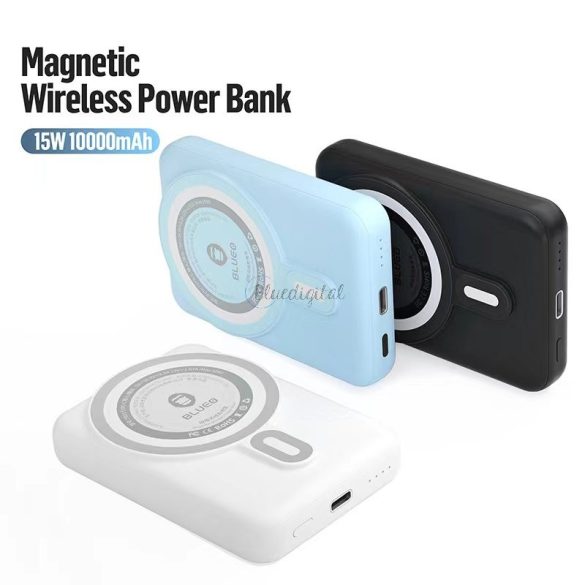 Blueo P010 10000 mAh Magsafe Powerbank - Fekete