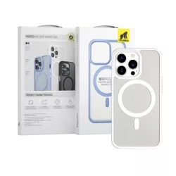   Apple iPhone 13 Pro Max TG Frosted Anti-Drop Magsafe Hátlap - Fehér